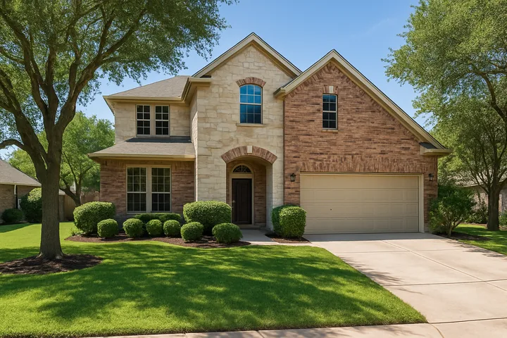 Illustrative Cedar Park single-family home
