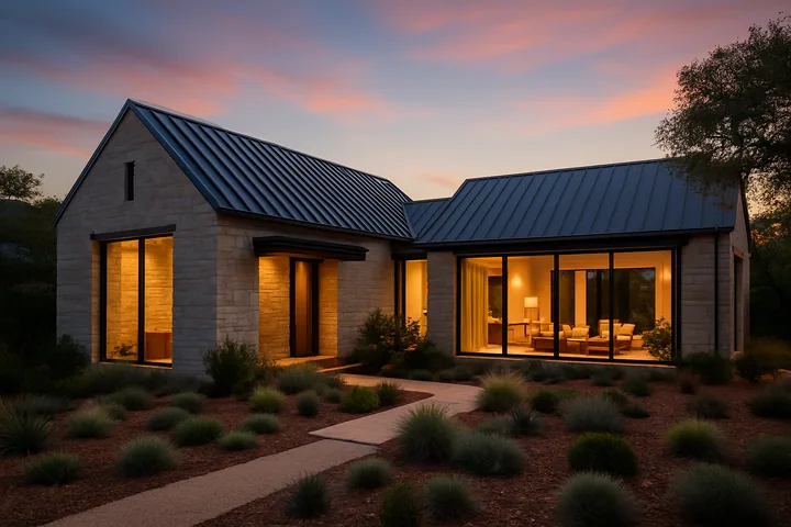 Illustrative Westlake hill country modern home